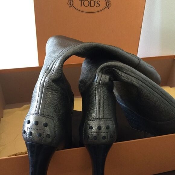 💋HP💋Tod's Jodie Tube Boot metallic limited - Picture 4 of 4
